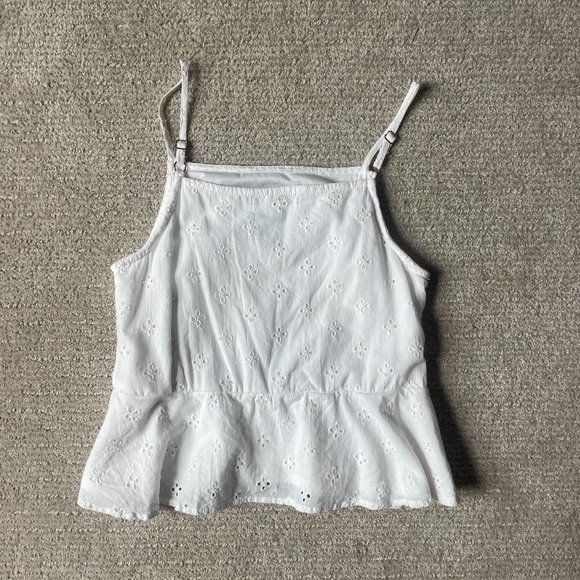Wonderly Eyelet High Neck Crop Top - Picture 2 of 3